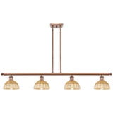 Bristol Natural II 4 Light Stem Hung Island 7.75 X 48 Inch by Innovations - 516-4I-NBD2-75