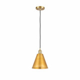 Ballston Cone 1 Light Small Pendant 8 Inch Wide by Innovations - 516-1P-MBC-8