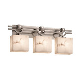 Lumenaria Argyle 3 Light Rectangle Shade Vanity Light by Justice Design - FAL-8503-55