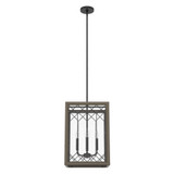 Chevron 4 Light Medium Pendant 20.5 Inch Tall by Hunter Fans - CH4_193_14P