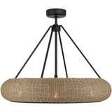 Gaia 4 Light Fandelier 27.8 Inch Tall and 40 Inch Wide by Savoy House - 40-FD-8302