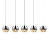 Grapes 5 LED Large Pendant 3.75 Inch Tall and 37.75 Inch Wide by Sonneman - 2921-LRG