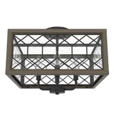 Chevron 4 Light 16 Inch Wide Semi Flush Mount by Hunter Fans - CH4_1937_SF