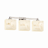 Lumenaria Regency 3 Light Rectangle Vanity Light by Justice Design - FAL-8433-55