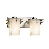 Alabaster Rocks Metropolis 2 Light Vanity Light by Justice Design - ALR-8172-15