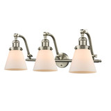 Cone 100W 3 LED 6" Adjustable Bath Vanity 12 X 28 Inch Wide by Innovations - 515-3W-G6-LED