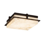Alabaster Rocks Avalon 1 Light 14 Inch Wide Flush Mount by Justice Design - ALR-7569W