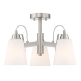 Beckonridge 3 Light 17 Inch Wide Semi Flush Mount by Minka Lavery - 3997-ML