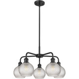 Athens 5 Light Chandelier 13.63 Inch Tall X 23.88 Inch Wide by Innovations - 516-5CR-G122C-6