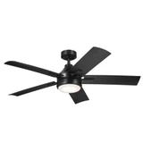 Tide 5 Blade Ceiling Fan with Light Kit 52 Inches Wide by Kichler - 310126