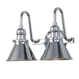 Arcadia 2 Light Wall Sconce 14 Inch Wide by Lucas and McKearn - BB90-14