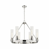 Boreas 6 Light 11 Inch Shade Chandelier 29 Inch Wide by Innovations - 617-6CR-G617-11