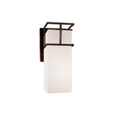 Fusion Structure 1 Light Opal Large Outdoor Wall Mount by Justice Design - FSN-8646W-OPAL