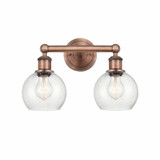 Athens 2 Light Industrial Vanity Light 15 Inch Wide by Innovations - 616-2W-A