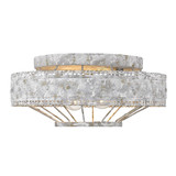 Ferris 3 Light 14 Inch Wide Flush Mount by Golden - 7856-FM