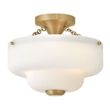 Adella 5W 3 LED Semi Flush Mount 9.5 Inch Tall X 12.75 Inch Wide by Hinkley - 48571