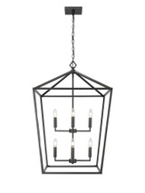 Corona 8 Light Pendant 36 Inch Tall and 24 Inch Wide by Millennium - 3335