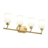 Reines 4 Light Opal Bath Vanity 9.5 Inch Tall and 31.75 Inch Length by Progress - P300580