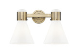 Lawton Cone 2 Light Bath Vanity 9.63 Inch and 15.5 Inch Wide by Innovations - 464-2W-G464C-7_P