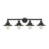 Railroad 4 Light Bath Vanity 7.25 Inch Tall and 35 Inch Wide by Innovations - 616-4W-M1-M7