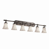 Clouds Tradition 6 Light Vanity Light by Justice Design - CLD-8526-20