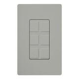 Claro 4.6 Inch Field Customizable 6-Port Frame by Lutron - CA-6PF