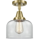 Bell 1 Light Semi Flush Mount 10.38 Inch Tall X 8 Inch Wide by Innovations - 447-1C-G7