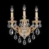 3 Light Candle Style Crystal Wall Sconce by Schonbek - 5643