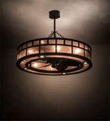 T Mission 8 Light Fandelier 36 In H and 45 In W by Meyda Tiffany - tmission45