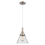 Cone 1 Light Cord Hung Mini Pendant 11.13 Inch Tall by Innovations - 447-1P-G4
