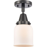 Bell 1 Light Semi Flush Mount 10 Inch Tall and 5 Inch Wide by Innovations - 447-1C-G5