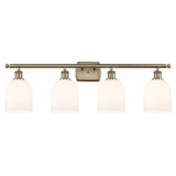 Bella 4 Light Industrial Vanity Light 35.5 Inch Wide by Innovations - 516-4W-G558-6