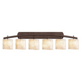 Alabaster Rocks Archway Vanity Light 56.5 Inch Wide by Justice Design - ALR-8596-30