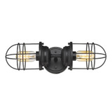 Seaport 2 Light Wall Sconce by Golden - 9808-2W