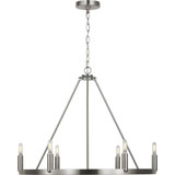 Mirla 6 LED Chandelier 28 Inch Wide by Generation - GLC2016E