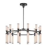 Edwin 118W LED Chandelier 17.63 Inch Tall and 37.5 Inch Wide by Alora - CH348038-UNV