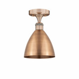 Metal Bristol 1 Light 7.5 Inch Wide Semi Flush Mount by Innovations - 616-1F-MBD-75