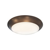 AC Opal LED 7.25 Inch Wide Flush Mount by Nora - NLOPAC-R6TAO6FM