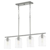 Tribute 4 Light Elegant Linear Chandelier by Quorum - 6574-4