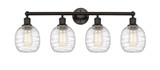 Belfast 4 Light Industrial Vanity Light 33 Inch Wide by Innovations - 616-4W-G10