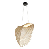 Eco Madera 17W 1 LED Square Pendant 24 Inch Tall by Justice Design - ECO-8408