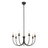 Ember 7 Light Chandelier 11 Inch Tall and 25.75 Inch Wide by Alora - CH419726