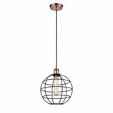 Lake Placid 1 Light Small Cord Hung Pendant 10 Inch Wide by Innovations - 516-1P-LP-10