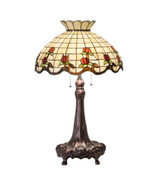 Roseborder 33 Inch High Roseborder Table Lamp by Meyda Tiffany - 2304-33TL
