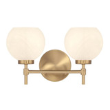 Hannah 2 Light Bath Vanity 8 Inch Tall and 16 Inch Wide by Savoy House - L8-9621-2
