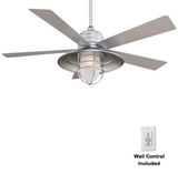Rainman 5 Blade Ceiling Fan with Light Kit 54 Inch Wide by Minka Aire - F582L