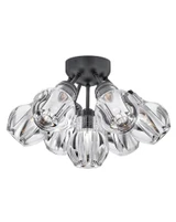 Elise 35W 7 LED 16.25 Inch Wide Semi Flush Mount by Fredrick Ramond - FR46951