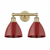 Plymouth Dome 2 Light Vanity Light 16.5 Inch Wide by Innovations - 616-2W-PD