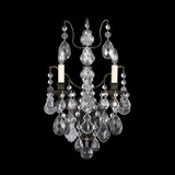 2 Light Candle Style Crystal Wall Sconce 21.5 Inch Tall by Schonbek - 5766