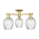 Salina 3 Light Semi Flush Mount 11.25 Inch X 23.25 Inch by Innovations - 716-3F-G292